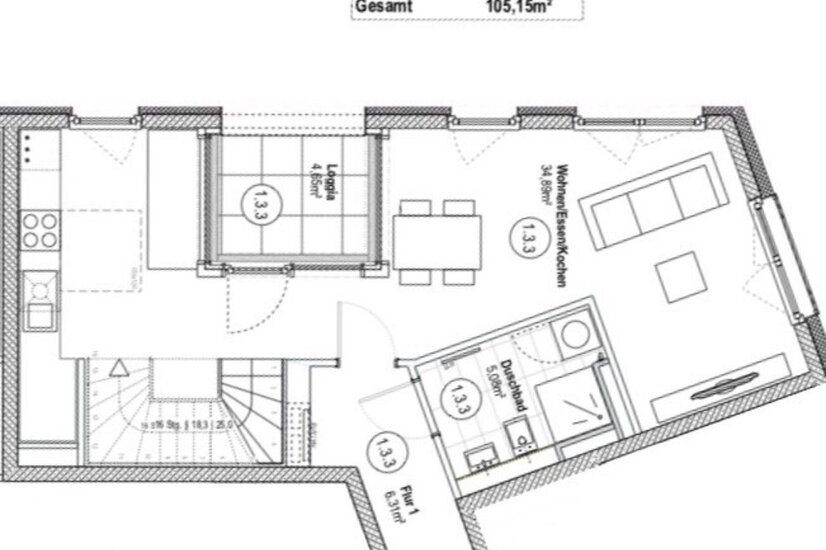 Grundriss 3OG133