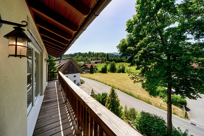 Blick vom zweiten Balkon