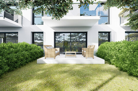 KfW 40 NH Förderung - Neubauprojekt Alpenpanorama - Gartenwohnung