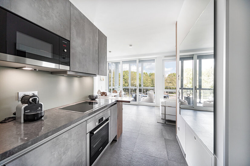 Eingangsbereich mit Blick ins Apartment