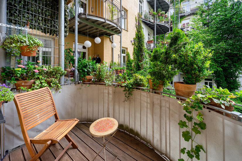 Sonniger Süd-Ost Balkon