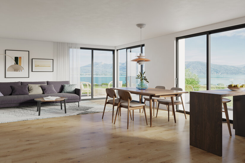 Haus 5: Wohnküche Seeblick