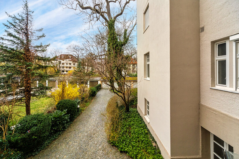 Blick vom Balkon