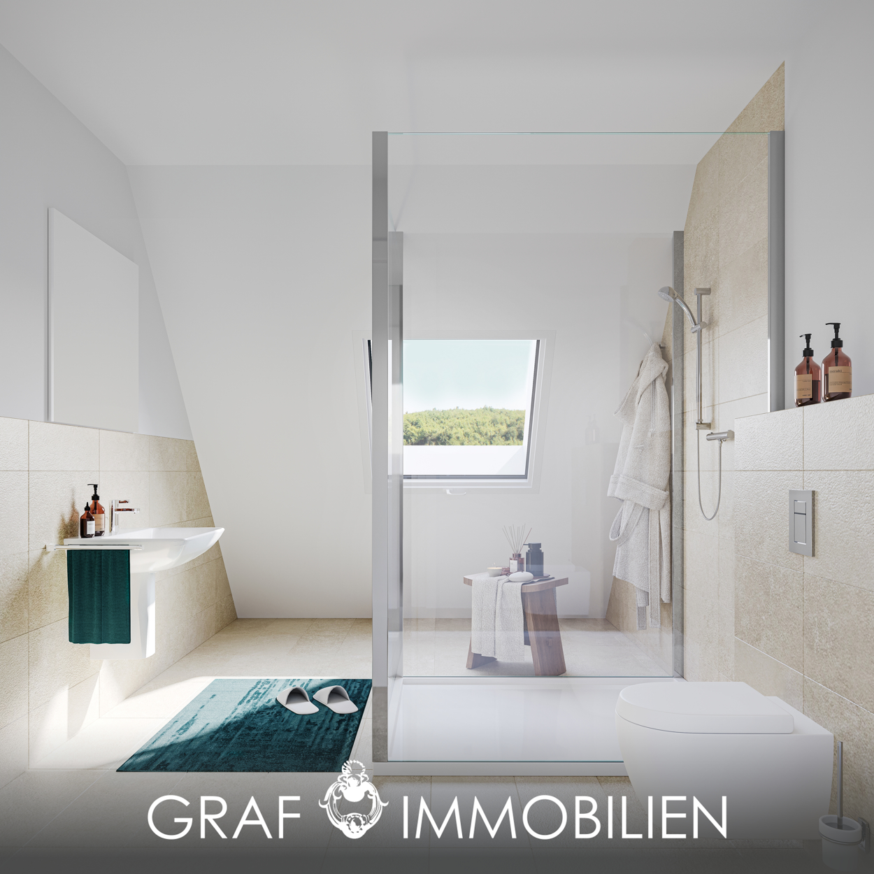 Geschickt konzipierte Dachgeschosswohnung mit Süd-Loggia Geschickt konzipierte Dachgeschosswohnung mit Süd-Loggia